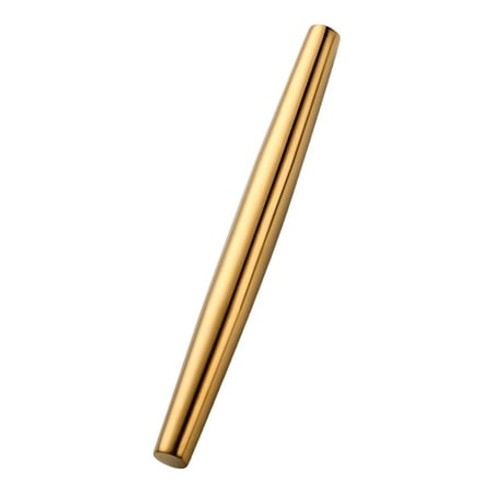 

Stainless Steel Rolling Pin Non stick and easy Cleaning Roller Baking Tools for Pizza Pie Biscuit Dumpling Making Kitchen Gadgets Golden