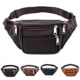 thumbnail image 3 of Riñonera Qarigey impermeable fácil de limpiar y elegante para teléfono Ge-nuine hombres negro, 3 of 6