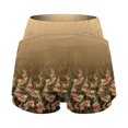 thumbnail image 4 of Wxolcjlv Women's Floral Print Skort High Waist Built‑In Short with Side Pockets Skorts, 4 of 4