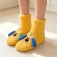 thumbnail image 3 of FAIOROI Womens Fuzzy Socks Cute 3D Dog Cartoon Winter Warm Soft Plush Slipper Socks Christmas Gift Yellow Free Size, 3 of 6