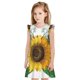 thumbnail image 1 of Balery Sunflowers (2) Camisón de princesa para niñas, pijama de algodón con mangas abullonadas, suave y bonito.-XX-Large, 1 of 6