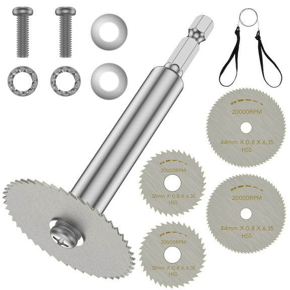 1 Set PVC Pipe Inside Cutter Stainless Steel Plumbing Inside Cutter with 1/4 Inch Hex Shank Internal Plastic Pipe Cutter with 1.25/1.75 Inch Replacement Blades for Plastic Pipe Cutting