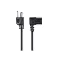 thumbnail image 2 of Monoprice Right Angle Power Cord - 3 Feet - Black | NEMA 5-15P to Right Angle IEC 60320 C13, 14AWG, 15A/1875W, SJT, 125V, 2 of 6