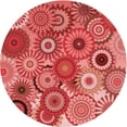 thumbnail image 1 of Ahgly Tapis d'Intérieur Lavable en Machine Carré Rouge, 3 Pieds Carré, 1 of 7