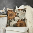 thumbnail image 3 of Fall Brown Outdoor Pillow Cover Beige White Decor Modern Geometry Flower Decorative Cushion Cases for Sofa Couch Bed, 3 of 6