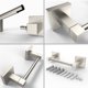thumbnail image 4 of Ruacq Portarrollos De Papel Higiénico De Níquel Cepillado, Doble Poste, Portarrollos Cuadrados Giratorios, Perchas Para Portarrollos, Soporte Para Papel Higiénico, Acero Inoxidable Y Aleación De Zinc,, 4 of 5