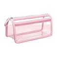 thumbnail image 2 of Large Capacity Pencil Case, Pencil Pouch with Double Zipper for Office Supplies, Stationery Organizer Case, Oxford Cloth Pencil Bag for Students, Pink, 2 of 6