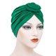 thumbnail image 2 of Turbante africano Jygee, ingenioso, preatado, elegante, de alta elasticidad, para la cabeza, para mujer, color verde, 2 of 5