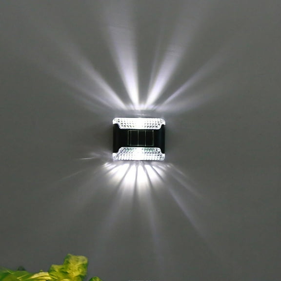 Summer Clearance! Uhuya Solar Lights for Outside, 4PCS Solar Light Outdoor Decoration Courtyard Wall Light Outdoor Night Light A