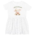 thumbnail image 3 of Inktastic Jesus Loves Me Lamb Girls Toddler Dress, 3 of 5