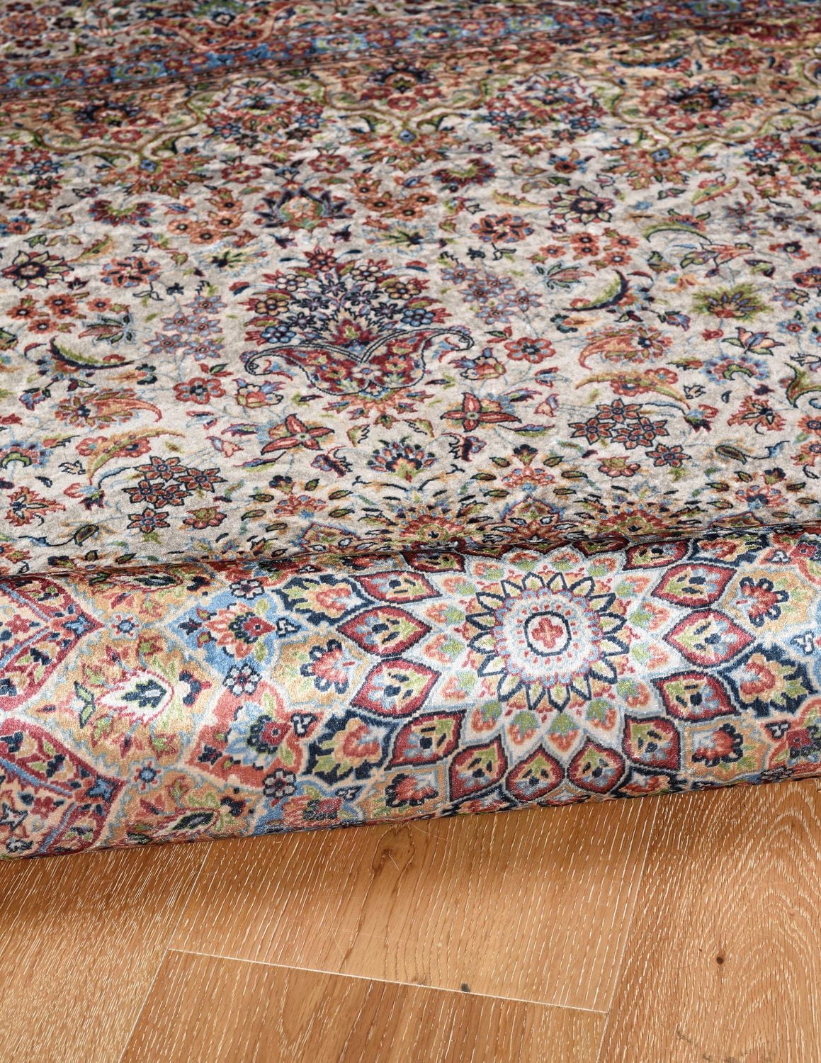 Tapis Emerald Barton crème & rouille de 6 pi 7 po x 9 pi 7 po