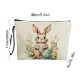 thumbnail image 3 of Amzcrzy Polyester Storage B Ag Easter Bunny Patterns Storage Bag Portable Makeup Bag Equipped with Antiskid Zipper and Handle Travel Small Item Storage Bag Easter Decorations. Storage Trunks & Bag, 3 of 7