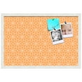 thumbnail image 2 of PinPix 27x18 Custom Cork Bulletin Board Floral Muted Orange Poster Board Has a Fabric Style Canvas Finish, Framed in Floral Muted Orange, by ArtToFrames (PinPix-546), 2 of 6