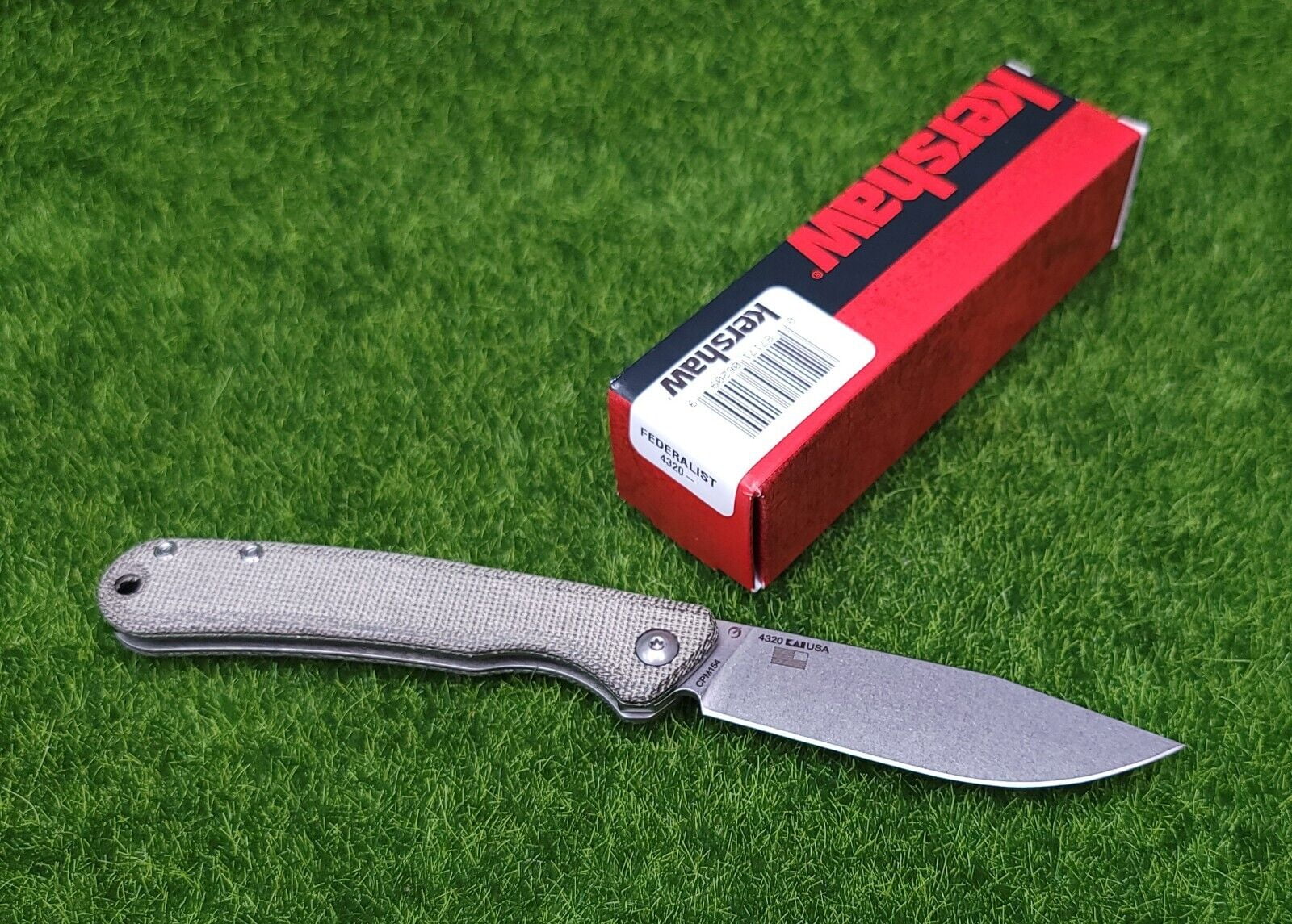 Kershaw Federalist Slip Joint 3.25" Folding Blade Pocket Knife, Micarta