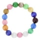 thumbnail image 1 of de Abalorios Joyas de Brazalete de Ágata Elástica Multicolor con Caja - 10mm, 1 of 8