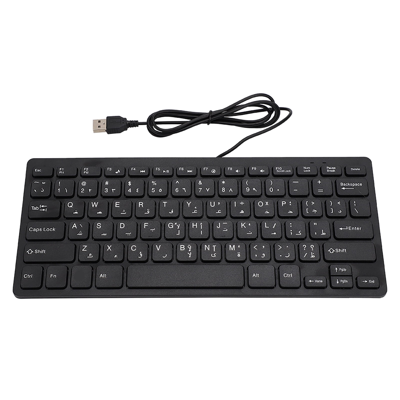 Portable Keyboard, Silent USB Interface Wired Keyboard, Ultra-thin For Desktop Computer Games
