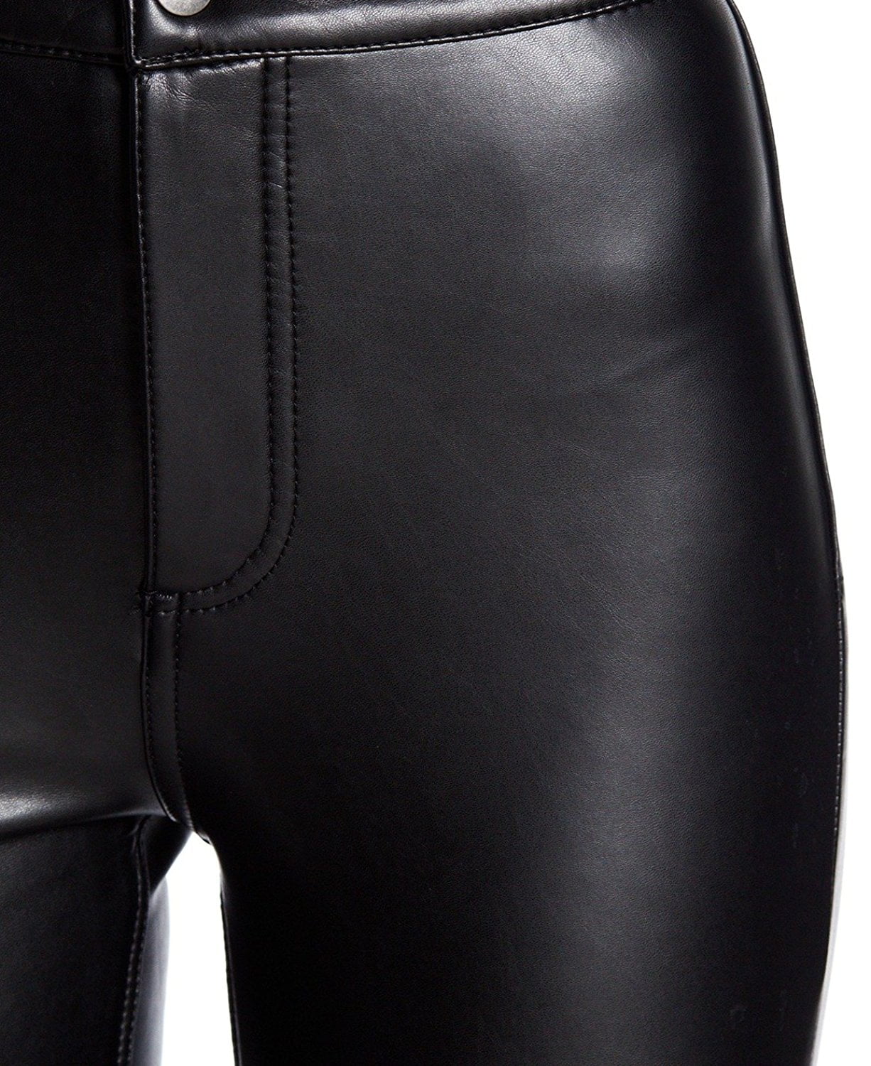 ashley mason high rise faux leather pants
