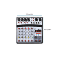 thumbnail image 4 of Bomge-audio Mezclador Bluetooth Usb Dsp (6 Canales) Negro, 4 of 4