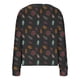 thumbnail image 3 of Cárdigan informal con estampado de hojas para mujer, chaqueta con botones, blusa de poliéster, para otoño e invierno, 3 of 4