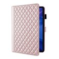 thumbnail image 2 of for Xiaomi Redmi Pad 2 2025 11 inch Case, Rhombus Pattern Multiple Viewing Angles Stand Slim Folio Cover (Rose Gold), 2 of 6