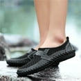 thumbnail image 5 of CHOII Clearance Fashion Men's Breathable and Comfortable Outdoor Mesh Surface Running Shoes Slip-on Sandals for Men Casual Walking Sneakers,Black/7.5, 5 of 6