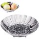 thumbnail image 1 of 2 piezas: cesta para cocinar al vapor para verduras, cesta para cocinar al vapor para verduras plegable con 4 patas de acero inoxidable, diámetro 14-23 para cocinar verduras y alimentos o cesta de, 1 of 5