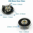 thumbnail image 2 of 2 Spare Base Gears+2 Rubber Blade Gears Spare Mixer Replacement Parts, Suitable for The Replacement Parts of 250W Base Gear & Blade Gear Replacement for Magic Bullet Blender MB1001, 2 of 7
