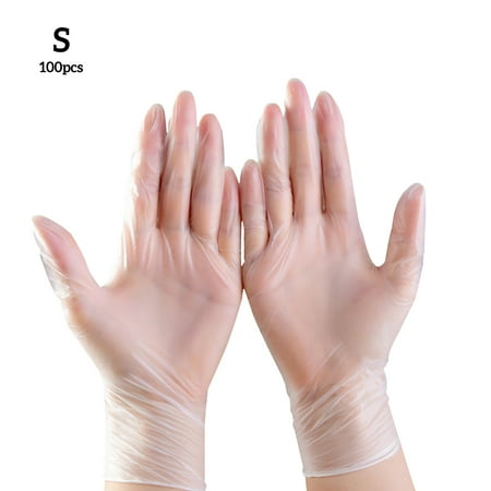 

Rinhoo Trade PVC Gloves One-time Clear Latex Gloves Powder Free Hand Protector for Kitchen Food Cooking S