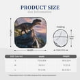 thumbnail image 2 of Kdxio Sunset Cliff Dinosaur Print 2-Piece Sun Shade Front Windshield - Foldable Car Front Window Sunshades for Most Sedans SUV Truck, 2 of 6