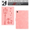 thumbnail image 2 of ELEHOLD Case For Samsung Tab A 10.1 (2019) Kitty Pattern Leather Tablet Case, Slim Back Smart Cover, Auto Sleep/Wake, Full Body Protection, Kickstand，Pink, 2 of 9