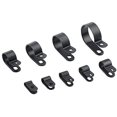 thumbnail image 1 of R-Type Cable Clamps Nylon Black Hose Wire Electrical Ring Loop, 1 of 2