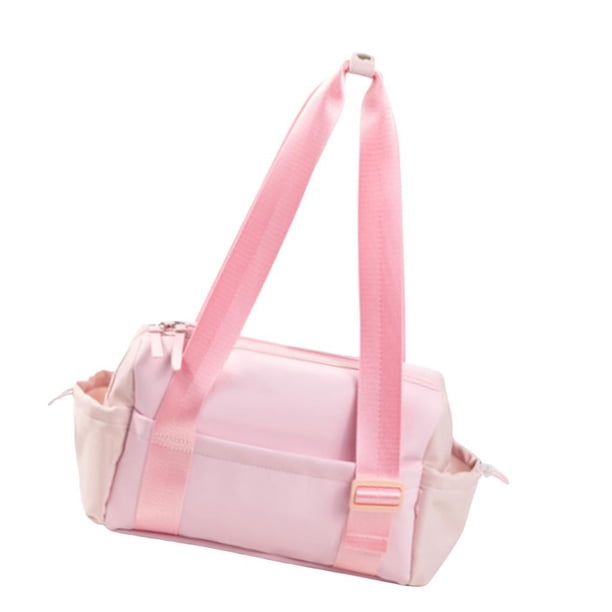 Bolsa de gimnasio, bolsa de viaje, moderna, con cierre de cremallera, resistente al agua, bolso de hombro Rosa