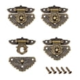 thumbnail image 1 of Unique Bargains 4 Sets Wood Case Chest Box Rectangle Clasp Closure Hasp Latches 55 x 48mm, 1 of 4