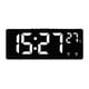 thumbnail image 2 of Reloj despertador digital LED simple con pantalla digital grande, moderno, con múltiples funciones, para escritorio, mesita de noche, estudio, cocina. Reloj despertador digital., 2 of 7