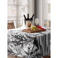 thumbnail image 6 of Wildflower Leaf Table Cloth, Grey Floral Botanical White Watercolor Waterproof Tablecloth for Rectangle Tables, Reusable Washable Fabric Table Cover for Restaurant Kitchen Dining Tables 60"x84", 6 of 6