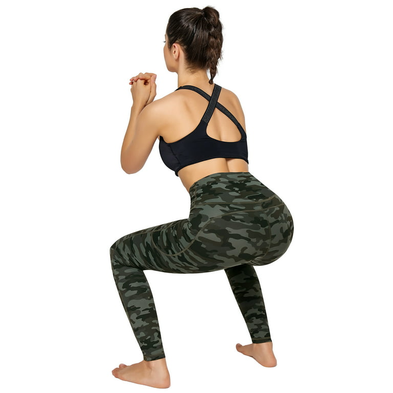 UUE 28 Inseam Indigo Camo Butt lifting leggings for women,womens  compression leggings with Tummy control and High waisted
