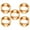 Rose Gold, variant on MOMOJIA Pack of 5 Polished Alloy Round Napkin Rings Table Centerpiece for Elegant Table Setting and Modern Home Decors