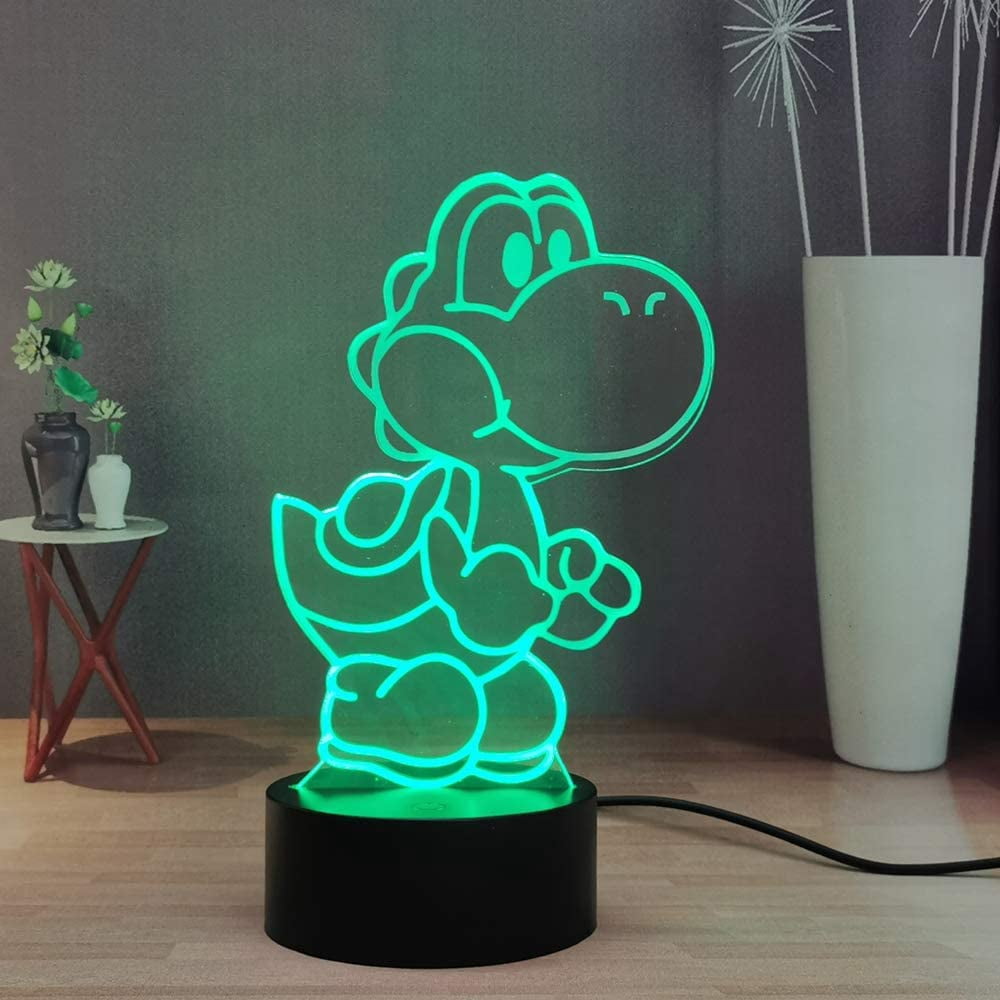 Cute 3D Night Light – 16 Colors With Remote & Touch Control, USB/Battery Powered, Bedside Lamp For Kids, Birthday & Christmas Gifts