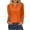 Orange 3/4 Sleeve Tshirts, variant on Htigea Women Henley T-Shirts 3/4 Sleeve V Neck Buttons Tops Casual Tunic Tee Solid Color Loose Pullover Tee Dark Blue,2XL