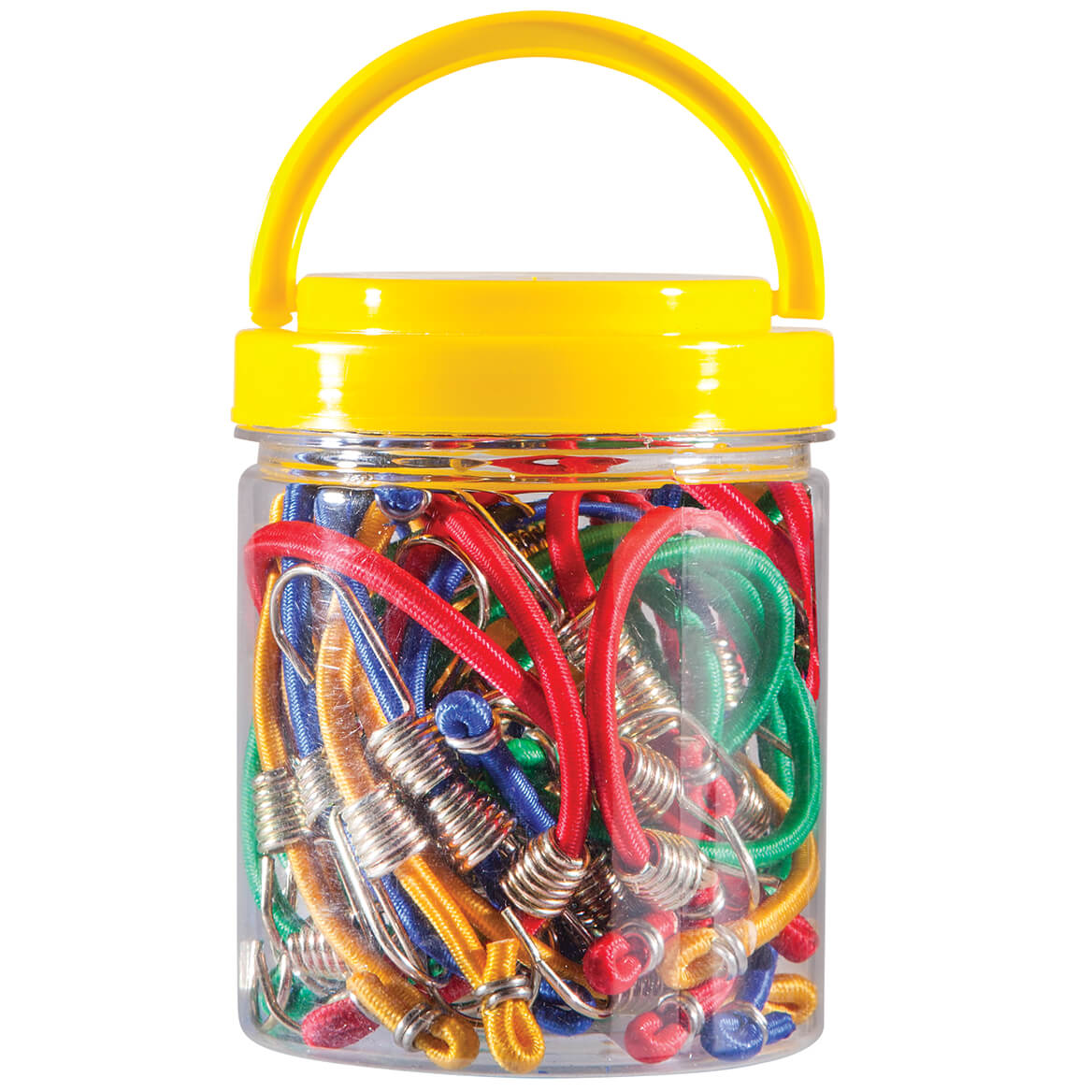 20Piece Mini Bungee Cord Set in Organizer Jar