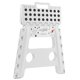 thumbnail image 2 of Taburete plegable Casafield de 33 cm con asa (juego de 2) - Blanco, reposapiés plegable para adultos, 2 of 7