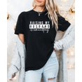 thumbnail image 3 of Raising My Husband is Exhausting Shirt for Women Funny Wife Graphic Tee Black Shirt Adult Medium, 3 of 4