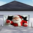 thumbnail image 5 of Iumwxz Garage Door Christmas Decoration Cover with Santa Claus Design for Indoor and Outdoor Holiday Decor Reusable and Easy to Install Fits Standard Garage Doors, 5 of 5