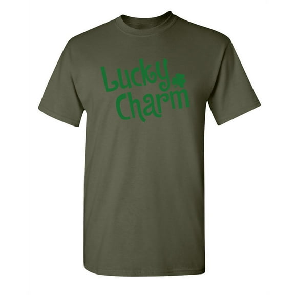 Lucky Charm Mens Tee St Saint Patricks Day Gift Sarcastic Humor Novelty Funny T Shirt