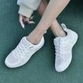 thumbnail image 6 of YOURDIARY Cheer Shoes for Youth Girls White Cheerleading Athletic Dance Shoes School PE Tennis Sneakers for Competition Sport Training White, 6 of 8