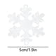 thumbnail image 3 of Adornos transparentes de copos de nieve translúcidos de 5x5x0,5 cm, colgantes de Rkxzt, 3 of 8