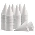 thumbnail image 1 of MesaSe White Paper Cone Cups  Snow Cone Cups Coated Leakproof Cone Paper Cups for Slush  Shaved Ice  Water 200Pcs, 1 of 8