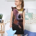 thumbnail image 4 of Fotbe Adorable Fluffy Bat Vestido de Dormir para Niñas de 3 a 10 Años, Mangas Cortas, Estilo Princesa, Pijama Camisón con Mangas Voladas-XX-Large, 4 of 6
