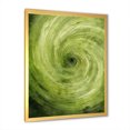 thumbnail image 3 of Designart "Spiral Of The Green Orbit" Abstract Spirals Picture Framed Wall Art Living Room, 3 of 5