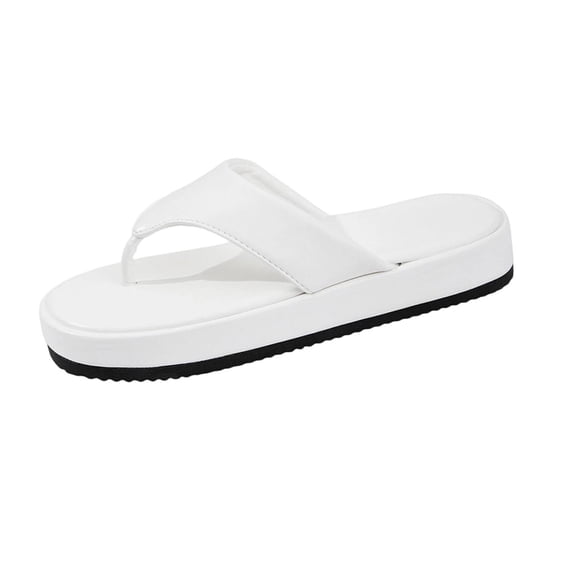 Xugsiok Thong Sandal for Women Open Round Toe Flip Flops Comfy Flats Sandals Casual Summer Beach Slippers Indoor Outdoor Soles